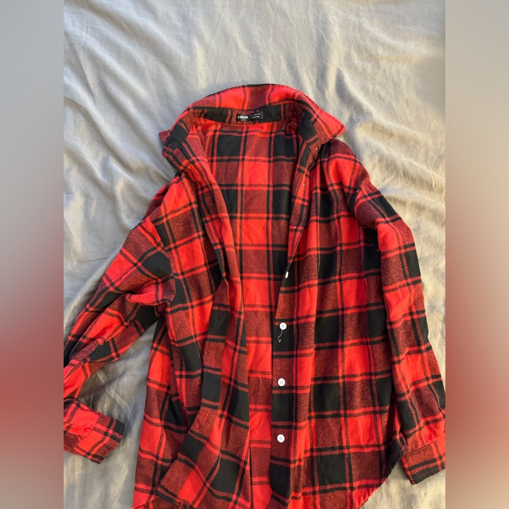 shein flannel size small